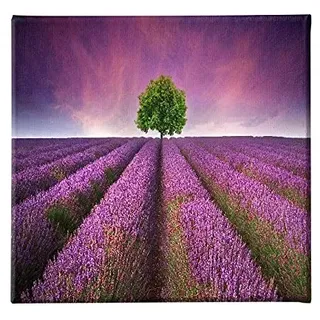 Homemania Bild Blumen – Natur und Landschaft – für Wohnzimmer, Schlafzimmer, mehrfarbig, aus Polyester, Holz, 60 x 3 x 60 cm – HM20KNV60x60-210