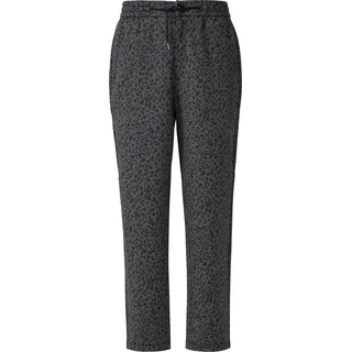 s.Oliver Relaxed-Fit Hose mit Reißverschlusstaschen und All-over-Print Schwarz 36