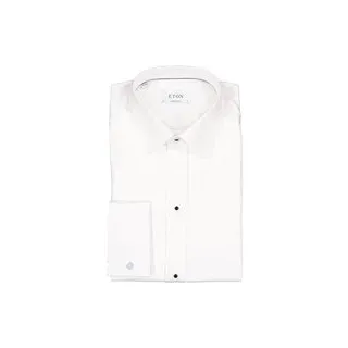 ETON Herren Smokinghemd weiß Baumwolle, weiß, NOS