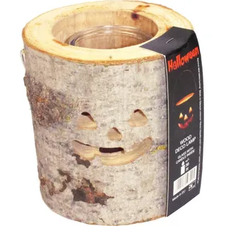 House of Rustic Kerzenlaterne House of Rustic Holzlaterne Halloween Motiv Ø 13 x braun