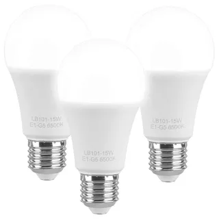 Luminea LED-Lampe 3er Set E27 11 W tageslichtweiß