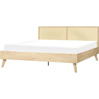 Beliani Monpazier 180 x 200 cm Hellbraun