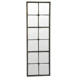 Grafelstein Spiegel Länglicher Spiegel BASTION antik Fenster H127cm Wandspiegel im Landhau