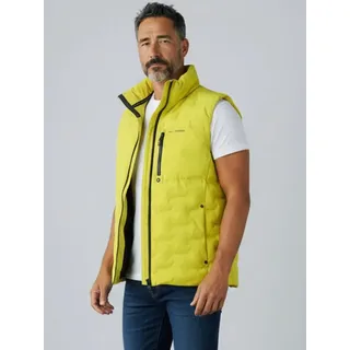 Dry Fashion Steppweste Nordstrand Herren Weste gesteppt Stehkragen - Herrenweste Outdoorweste Wind- & Wasserabweisend, leichter Tragekomfort, 2-Wege-Reißverschluss grün 4XL
