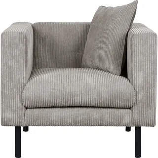 Sessel "Lillibeth Cocktailsessel, Loungesessel, Maße B/T/H: 90/74/83 cm", grau (taupe), B:90cm H:83cm T:74cm, 100% Polyester, GUIDO MARIA KRETSCHMER HOME & LIVING, Sessel, Einzelsessel, Zierkissen als Wendekissen 45x45 cm, in Samtoptik oder Cord