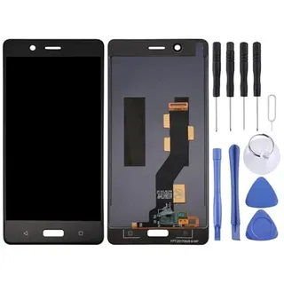 Mobiltelefon -LCD -Anzeige TFT LCD-Bildschirm für Nokia 8 / N8 TA-1012 TA-1004 TA-1052 mit Digitalisierer Vollbaugruppe (schwarz) Reparaturteil