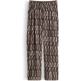 Opus Marou bamboo Wide Leg Hose Dunkelbraun 36