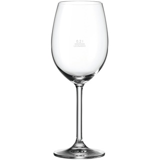 LEONARDO HOME Weißweinglas Daily Gastro-Edition, Geeichtes Weinglas mit 0,2 l - Eichung, Randvollfüllung 370 ml, Genormtes Glas für Hotel & Gastronomie, 1 Stück