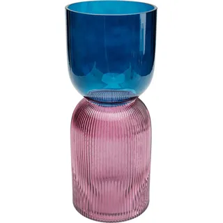 Kare Vase Marvelous Duo Blau/Lila 40 cm