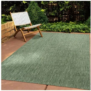 Teppich Tara Carpet Columbia Meliert In & Outdoor auch für die Küche, TaraCarpet, rechteckig, Höhe: 5 mm, Balkon Terrasse Wintergarten grün meliert Esszimmer 300x400 grün 300 cm x 400 cm x 5 mm