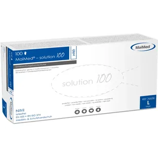 MaiMed-solution100 white unsteril, pf Latexfreier Handschuh, weiß, 100St./Box L
