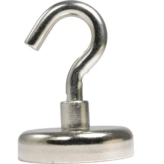 Neodym Magnet Haken 48 mm - Magnethaken Extra Stark - 80 KG Zugkraft - Magnetische Haken Kühlschrank Whiteboard