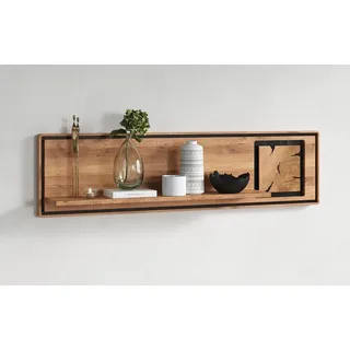 Wandregal 140cm Wandboard Massivholz Eiche Wildeiche geölt NEU OVP!!!