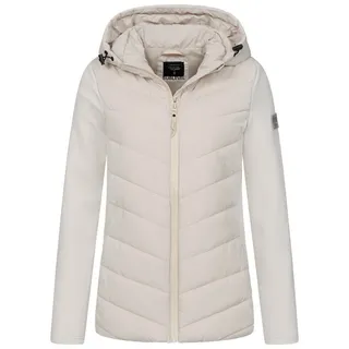 SUBLEVEL Steppjacke Damen Übergangsjacke leicht Steppjacke Herbst sportlich modern beige L (40)
