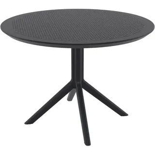 CLP Gartentisch Ø 105 x 74 cm Schwarz
