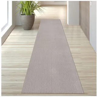 TeppichHome24 Teppich Flauschiger Teppich in sandfarben, rechteckig beige rechteckig | 80 cm x 300 cm