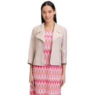 Betty Barclay Blazer-Jacke mit Reißverschlusstaschen, Beige, 40