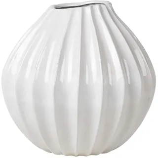 Broste Copenhagen Wide Vase Weiß 40 cm