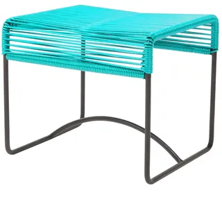 Acapulco Design - Acapulco Hocker, aquaverde / schwarz