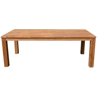 Garden Pleasure Pala Gartentisch 220 x 100 x 78 cm braun