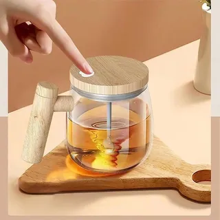 Eteslot selbstrührende Tasse - selbstrührender Becher - self Stirring Mug - 13,5 Unzen elektrischer Rührkaffeebecher, automatischer Rührbecher, für Büro/Küche/Reise/Zuhause, Geschenke
