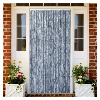 vidaXL Insektenschutz-Vorhang 100 x 220 cm Silber