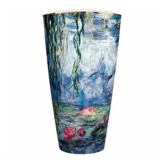 Goebel Dekovase Claude Monet - Seerosen mit Weide bunt