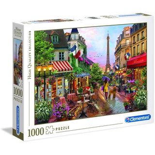 Clementoni 39482 Blumen in Paris – Puzzle 1000 Teile, Geschicklichkeitsspiel für die ganze Familie, buntes Legespiel, Erwachsenenpuzzle ab 14 Jahren