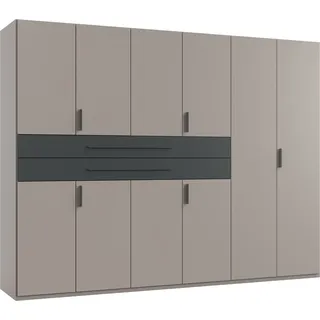 WIMEX Drehtürenschrank Digit 270 x 208 x 58 cm Grau