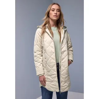 STREET ONE Jacke mit abnehmbarer Kapuze - beige