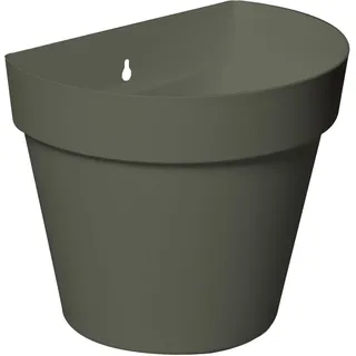 colourliving Pflanzkübel Blumentopf Rio | Pflanzkübel Robuster Übertopf oder Wand Blumentopf |aus Kunststoff, (Olive, 28x20x23cm Wand)