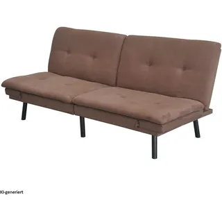 Hti-Living Schlafcouch Polyester 2-Sitzer Braun