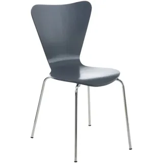 furnicato Besucherstuhl Stapelstuhl Calisto 85x45x49 cm grau (1 St) grau