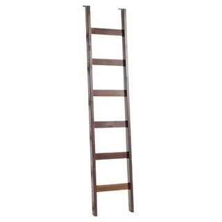 Leiterregal »Soeren«, aus massiver Kiefer, Höhe 190 cm, funktionales Design, dunkelbraun, , 255621-0
