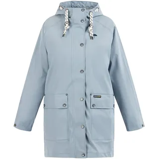 Schmuddelwedda Damen Oversized Regenmantel, Hellblau-271, XL/XXL - XL-XXL Große Größen