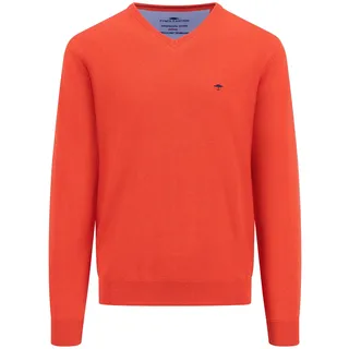 Fynch Hatton Strickpullover mit V-ausschnitt - Poppy Red - M