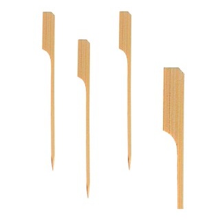 250 PAPSTAR Einweg-Fingerfood-Spieße Holz