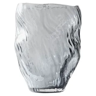 Muubs Vase "Mud" in Grau - (H)25 x Ø 16 cm