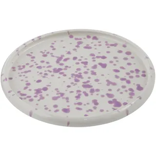 Butlers Frühstücksteller, Violett, Keramik, 21x2.3x21 cm, Essen & Trinken, Geschirr, Teller