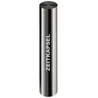 4you DESIGN Zeitkapsel zum Vergraben 50cm, Geschenkidee zur Grundsteinlegung, Richtfest, Schulabschluß, Taufe oder Hochzeit, Edelstahl ⌀ 7,6cm