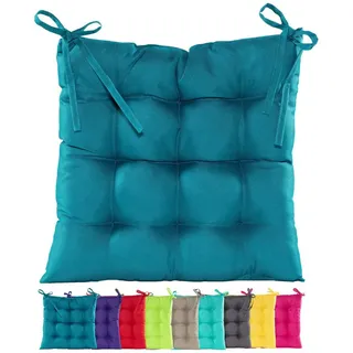 JACK Stuhlkissen JACK Outdoor 38x38cm Sitzkissen Lounge Kissen Sitzkissen Wasserfest, mit Lotus Effekt, robust, strapazierfähig, für Innen & Außen blau