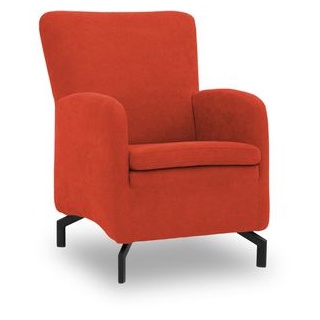 DOMO-Collection Sessel Dallas, Loungesessel, Stoff, orange