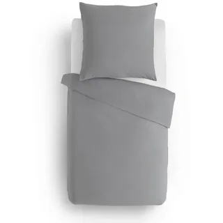 Diesel Bettwäsche Diesel, Silber, Textil, Uni, 155x220 cm, Oeko-Tex® Standard 100, pflegeleicht, Schlaftextilien, Bettwäsche, Bettwäsche, Perkal-Bettwäsche