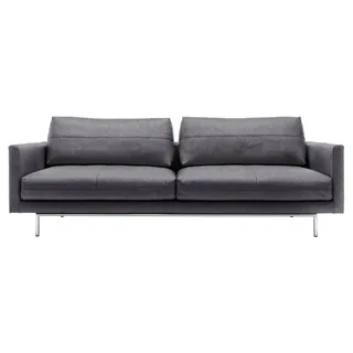 creation by rolf benz 4-Sitzer CR.414, Designsofa, Loungesofa, Wahlweise aus Leder oder Chenille grau