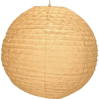 Runder Lokta Papierlampenschirm, Hängelampe Coronada - Ø 50 cm Weiß, Lokta-Papier, Asiatische Lampenschirme aus Papier & Stoff