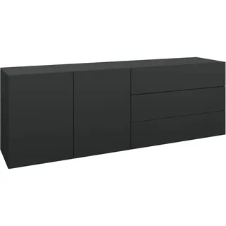 borchardt Möbel Sideboard Sophia 152 x 53 x 35 cm Schwarz