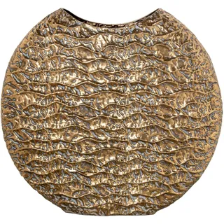 Bodenvase aus Metall, goldfarben, 60 x 30 x 62 cm