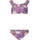 Balconette-Bikini Damen Gr 104 pink 80 Polyamid 20 Elasthan bedruckt mehrfarbig Bikini-Sets Balconette-Bikini mit stylischem Rüschendetail