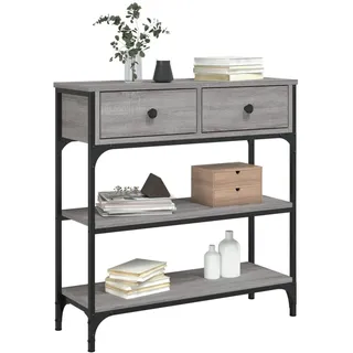 Tomostar Konsolentisch, Konsole, Möbel, Eingangstisch, Flur, Sonoma, Grau, 72,5 x 25 x 75 cm, Holz