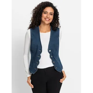 Witt Weiden Jeans-Weste in blue-stone-washed | Gr.: 52